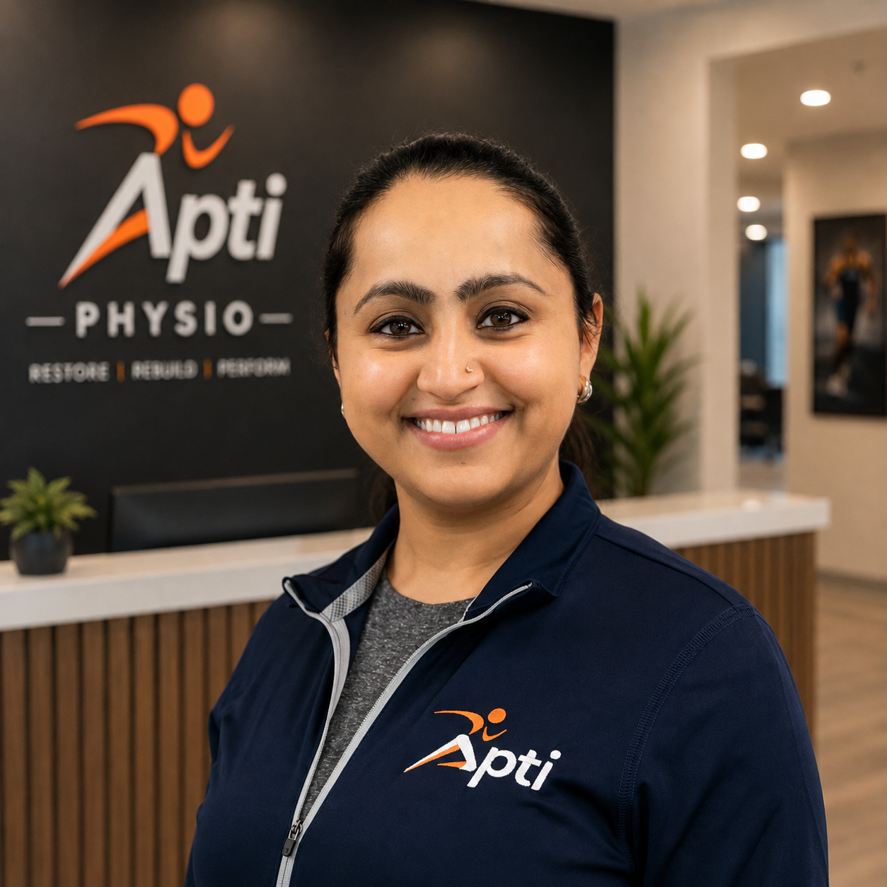 Nitika Kalia, Registered Physiotherapist and Clinic Director at Apti Physiotherapy & Beyond, Bolton